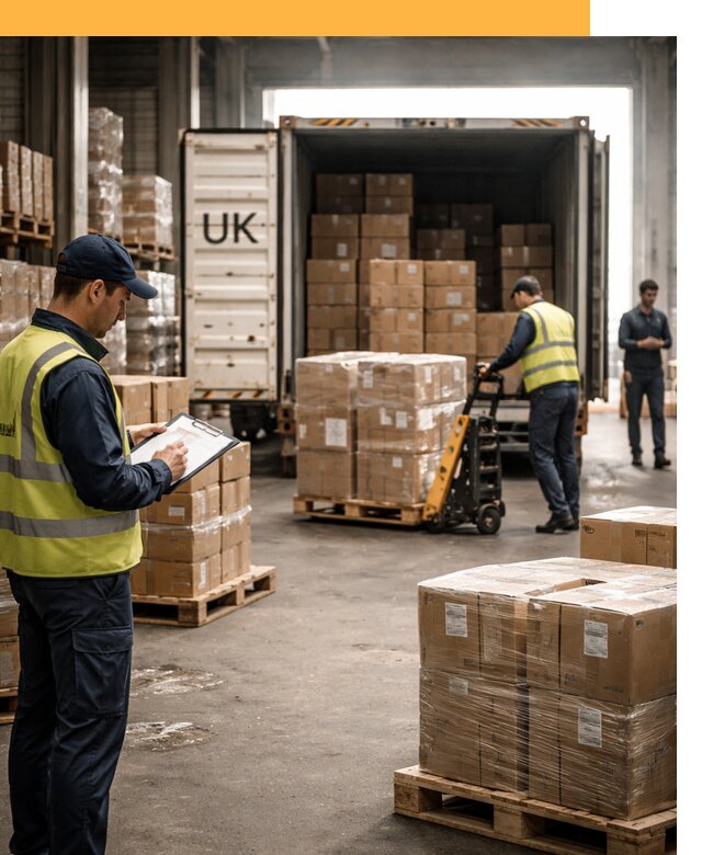 Доставка грузов из Великобритании с таможенным оформлением от 12810