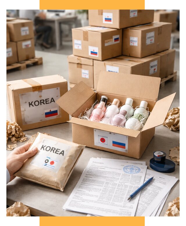 Доставка косметики из Кореи от 8711 р. под ключ | СетСервис-Сфн