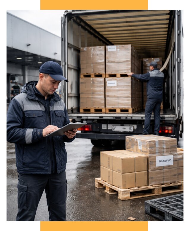 Доставка грузов из Беларуси от 15372 р. логистика СетСервис-Сфн