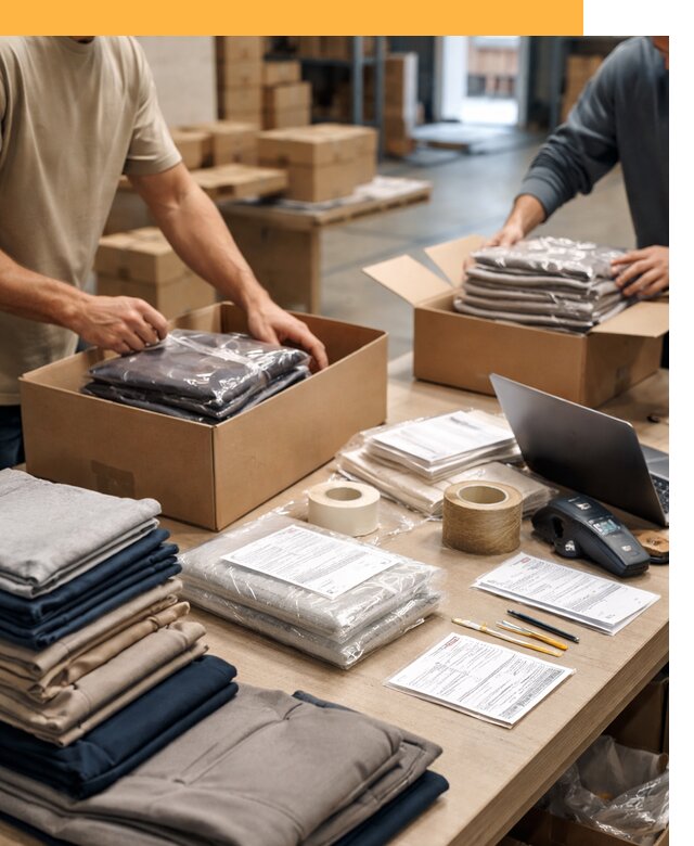 Перевозка одежды по миру от 7686 руб. с таможенным оформлением