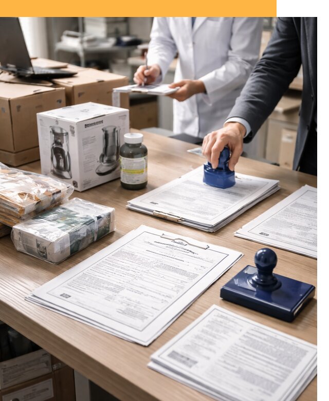 Сертификация импортных товаров от 12298 с таможенным сопровождением